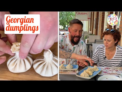 Making Georgian dumplings in a Georgian restaurant in Szczecin | Poland