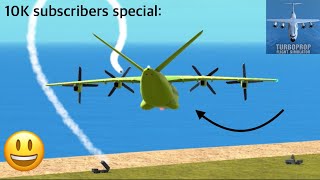 (10K subs special 😃) All types of TFS’s epic crashes complications! | Turboprop Flight Simulator