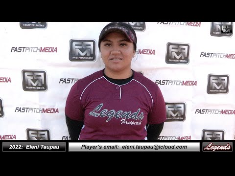 2022 Eleni Taupau 3.0 GPA Third Base Softball Skills Video - Norcal Legends