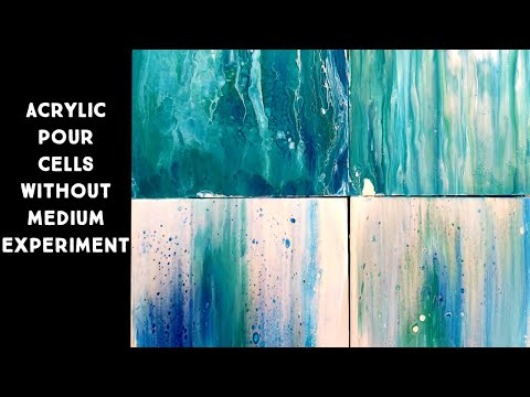 Acrylic Pour Cells: Floetrol vs Silicone vs Dishsoap vs Water/Acrylic Pour Experiment