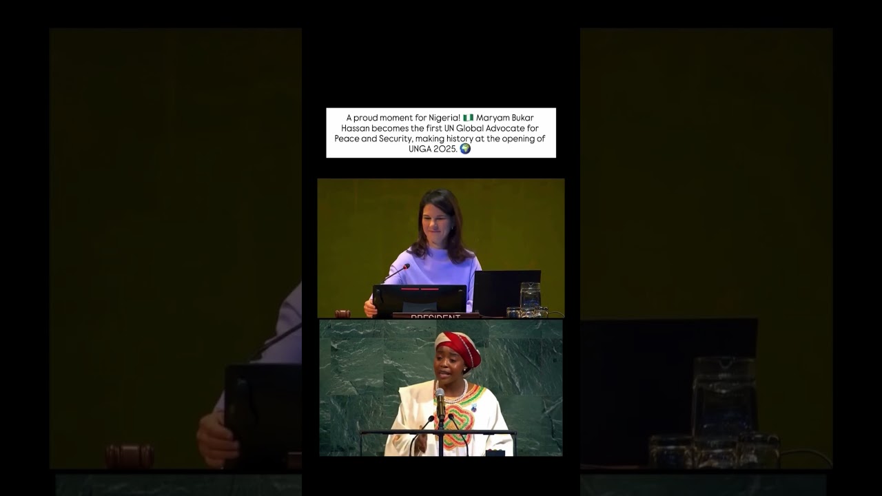 Nigerian-born Maryam Bukar Hassan emerged as the first UN Global Advocate for Peace and Security