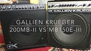 Video thumbnail for Gallien Krueger 200MB vs MB150E by Double Bass by MrSunnybass