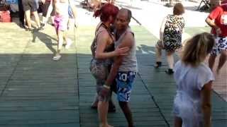 preview picture of video 'Salsa cubana casino social dance SANJA VASILJEVIC & PATRICK PFAVAYI 2013 12/17'