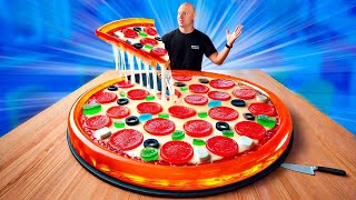Giant 110-Pound Gummy Pizza | How to Make The World's Largest DIY Gummy Pizza by VANZAI