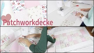 Patchworkdecke, Babydecke DIY | Lovethecosmetics