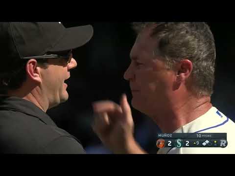 Scott Servais is ejected from the ballgame after arguing a balk call