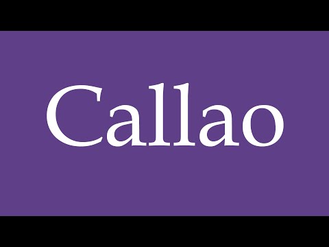 How To Pronounce ''Callao'' Correctly in Spanish