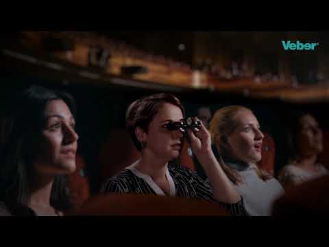 Бинокль театральный Veber Opera БГЦ 3x25 с цепочкой, красный/золотой