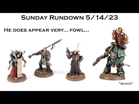 Ashes of Faith and Gaggle of Made-To-Order Marines - Sunday Rundown 5/14/23