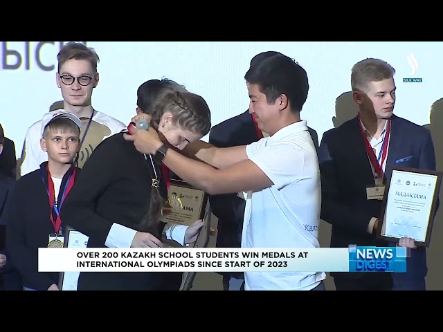 Over 200 Kazakh school students win medals at international Olympiads since start of 2023