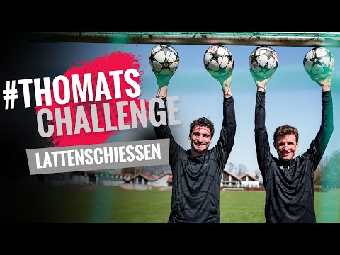 Lattenschießen de luxe mit Mats Hummels und Thomas Müller