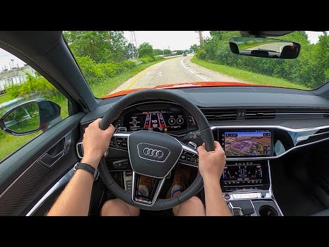 2021 Audi RS6 Avant - POV Test Drive (Binaural Audio)