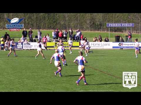 2017 Newcastle RL Round 9 Ladies League Tag Highlights - Central Butcher Boys v Kurri Kurri Bulldogs