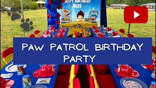 Paw Patrol Themed Birthday Party | Timelapse | Decorate With Me