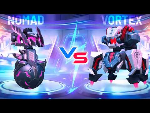 Nomad vs Vortex - No Weapon - Mech Arena