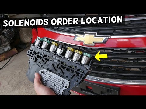 TRANSMISSION SOLENOID LOCATION ORDER CHEVROLET BUICK GMC MALIBU EQUINOX CRUZE SONIC REGAL 6T30 6T40