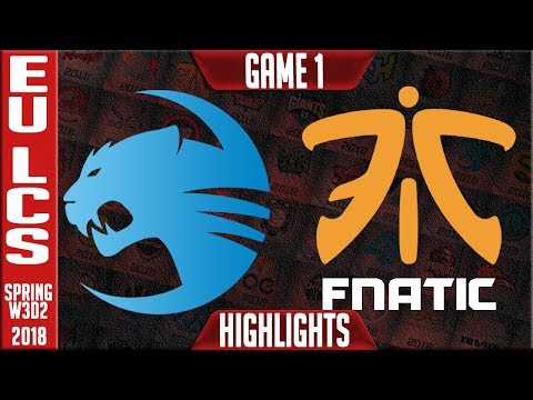 ROC vs FNC Highlights | EU LCS Week 3 Spring 2018 W3D2 | Roccat vs Fnatic Highlights