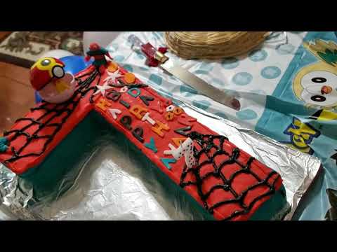 Spider man cake & Awesome birthday