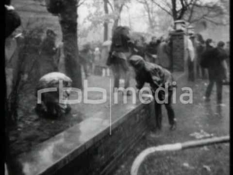 Street fighting during the Shah visit in Berlin, 1967