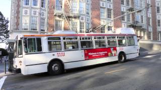 preview picture of video 'San Francisco MUNI (SFMTA) Trolleybuses, Part II'