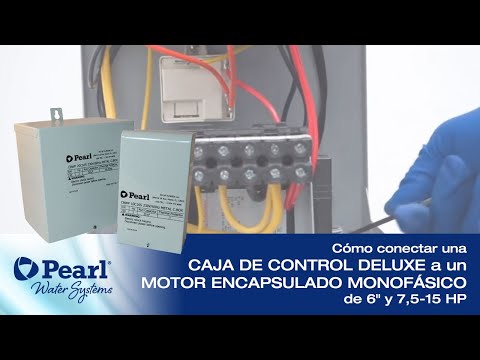 Cómo conectar una CAJA DE CONTROL DELUXE a  un MOTOR ENCAPSULADO MONOFÁSICO de 6" y 7,5-15 HP
