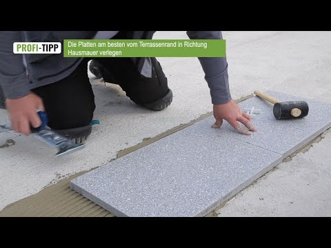 Häusler GesmbH Verarbeitungsvideo - Verlegung LeichtReinplatten (Beton) mit vollflächiger Verklebung