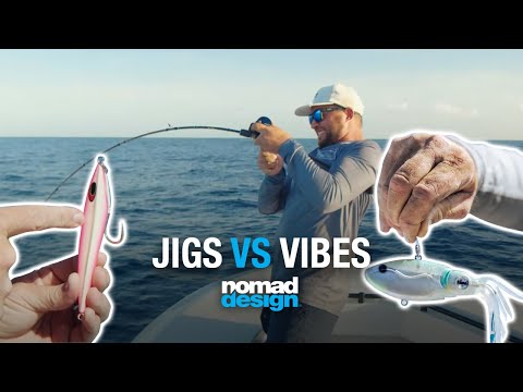 What's better - Jigs or vibes? How and when to use jigs and vibes with pelagic pursuit. Nomad Design