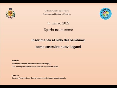 L'INSERIMENTO AL NIDO DEL BAMBINO, COME COSTRUIRE NUOVI LEGAMI