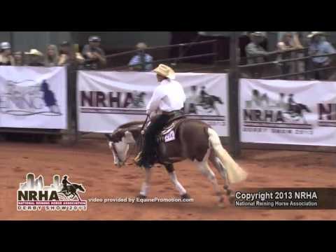 MJ Roosters Gun ridden by Yonathan Baruch - 2013 NRHA Derby (Open Finals)
