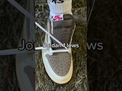 Jordan 1 low loose lace Tutorial ✅ #lace #jordan1