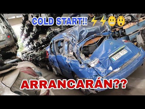 ☠️ARRANCAR 20 COCHES DEL DESGUACE Parados Tiempo 😲COLD START TXATARRERIA⚡FELIZ!! DISFRUTANDO!