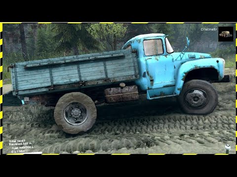 SPINTIRES 2014 Full Version Preview | The River Map | Driving the Type 130 Truck