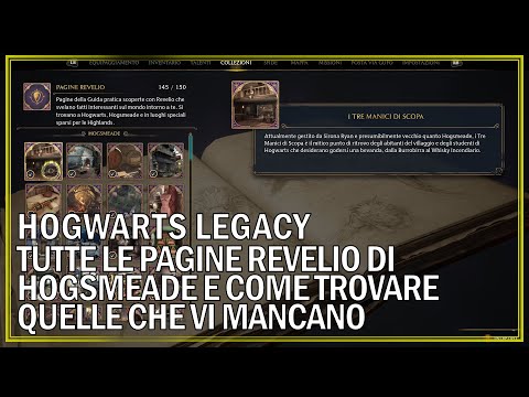 Hogwarts Legacy Tutte le Pagine Revelio di Hogsmeade