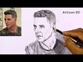 How to draw a actor Akshay Kumar | Step by step easy pencil sketch for beginners