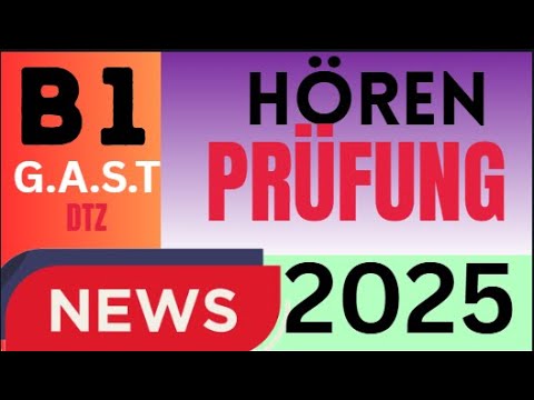 DTZ B1 Hören Test 2025 🇩🇪 | Hörverstehen Teil 1–4 mit Lösungen & Vorbereitung