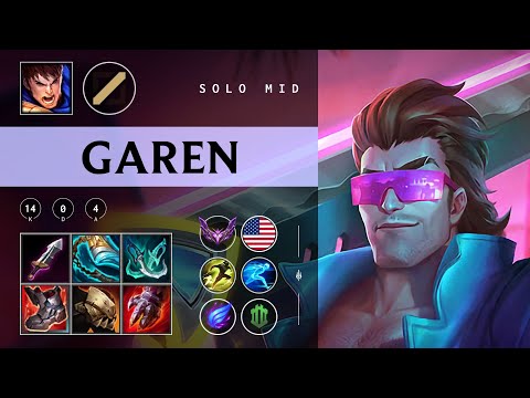 Garen Mid vs Qiyana - NA Master Patch 25.22