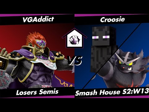Smash House S2:W13 LSF - VGAddict (Ganon) vs. Croosie (Steve/Incin)