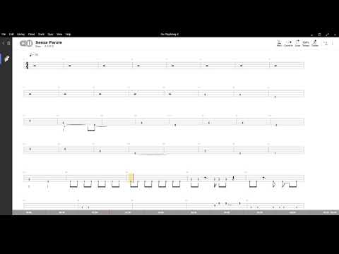Senza parole ( Vasco Rossi ) ,Tablatura e base Senza Basso - Backing bass track