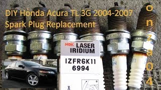 DIY Acura Honda TL 2004-2007 3G J32A Spark Plug Replacement by onza04