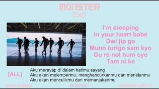 Download lagu Easy Lyric EXO - MONSTER by GOMAWO [Indo Sub] mp3