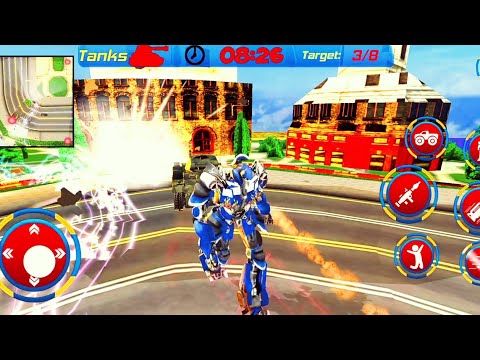 Us Police Monster Truck Robot - Best Transform Robot Game - Android Gameplay