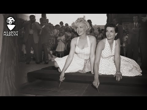 Marilyn Monroe footprints at Graumans Chinese with Jane Russell