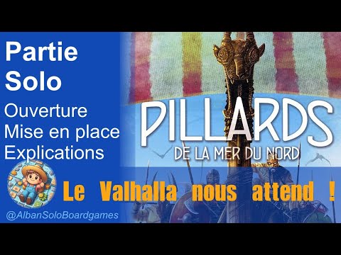 [FR] Pillards de la Mer du Nord | Partie Solo explicative complète | Ouverture et mise en place