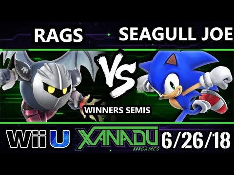S@X 256 Smash 4 - Rags (Metaknight) Vs. Seagull Joe (Sonic) - Wii U Winners Semis