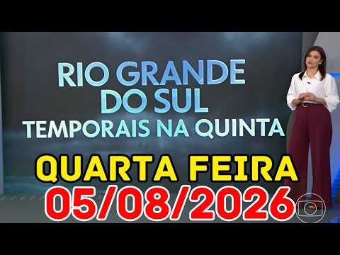 CICLONE BOMBA: Ventania pode atingir São Paulo e Rio | Previsão do Tempo Jornal Nacional 05/08