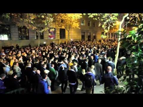 MFFtv: Malmö supporters making their way to Estadio Santiago Bernabéu