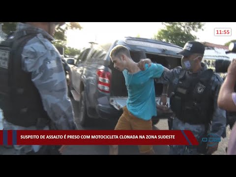 Suspeito de assalto é preso com motocicleta clonada na zona sudeste 10 03 2022