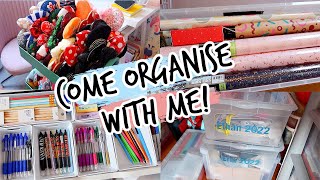 CHATTY ORGANISE MY OFFICE WITH ME | Storage! Memory Boxes! Stationery! Wrapping Paper! Minnie Ears!