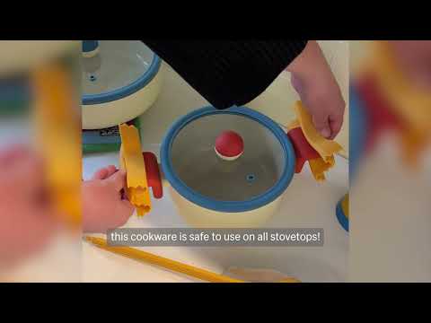 Geometric Non-Stick Cookware with Lid - Tall Pot