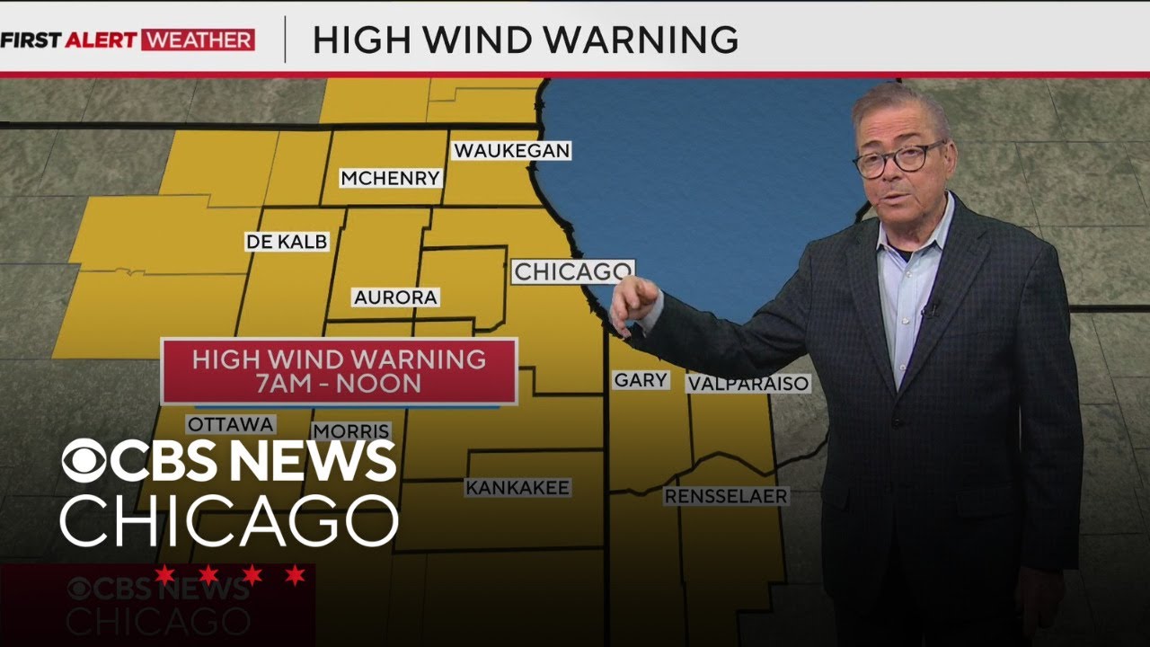 High wind warning issued for Chicago area